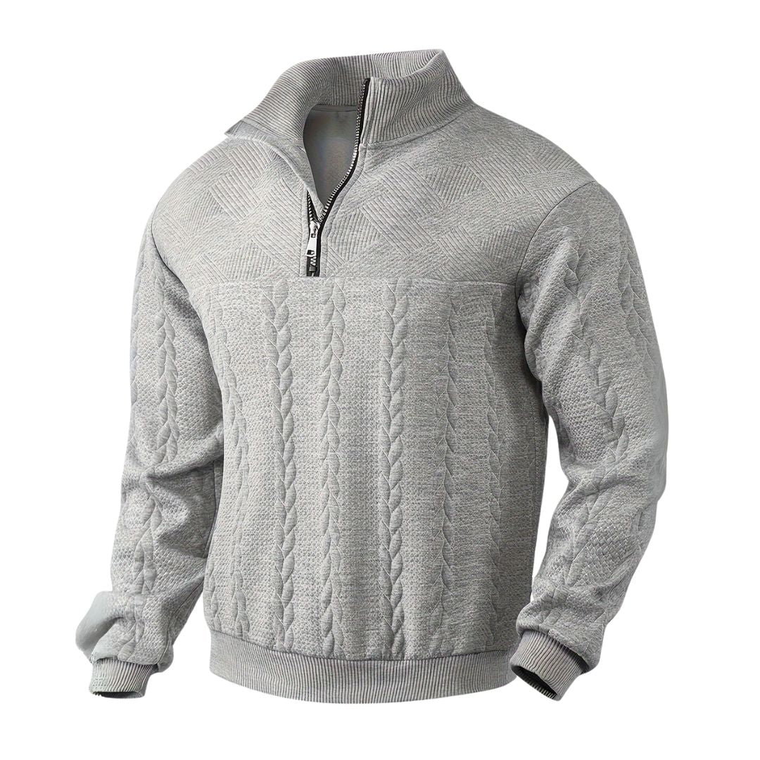 Arsenio | Pullover vintage pour hommes à fermeture éclair