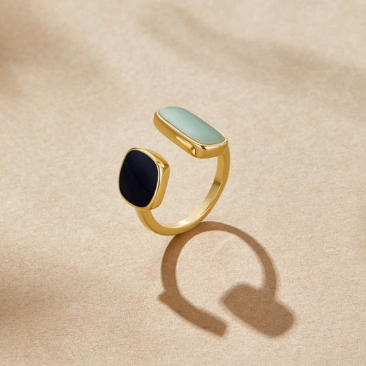 Bague Aigue-Marine Enveloppante