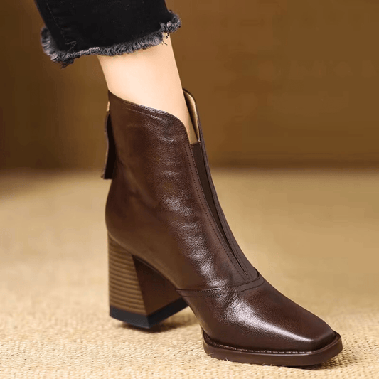 Regina | Bottines de Luxe à Talon Moyen