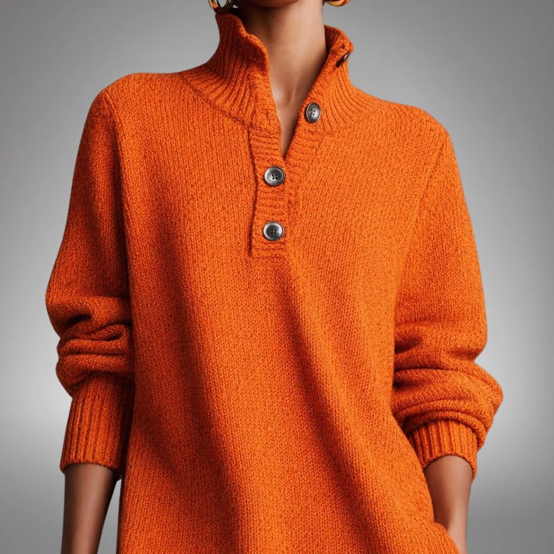 Jolie | Robe en tricot douce avec boutons