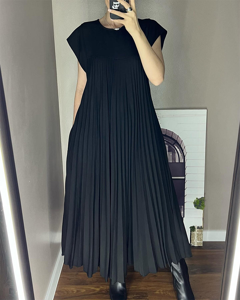 Elna | Robe plissée sans manches