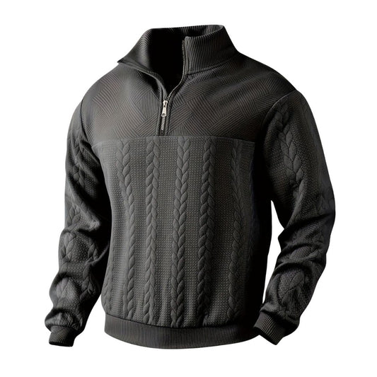 Arsenio | Pullover vintage pour hommes à fermeture éclair