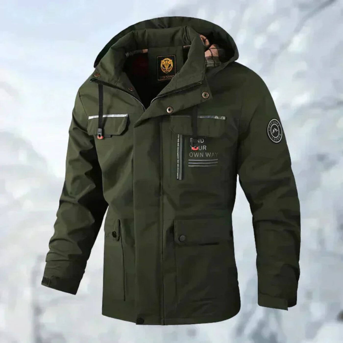Harden | Veste d'hiver pour hommes avec capuche