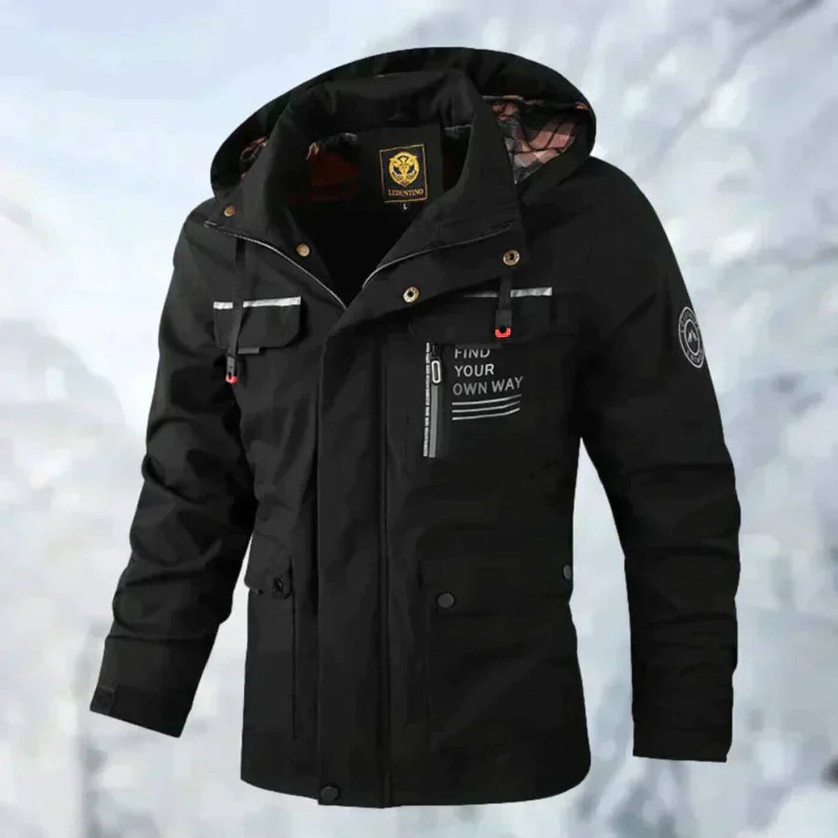 Harden | Veste d'hiver pour hommes avec capuche