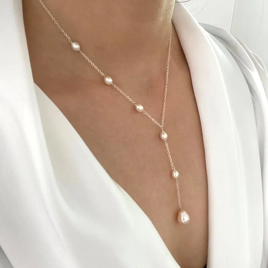 Collier Suspendu en Perles Vintage