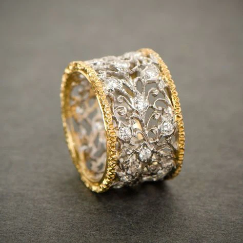 Mika | Bague vintage en zircone feuille de lierre