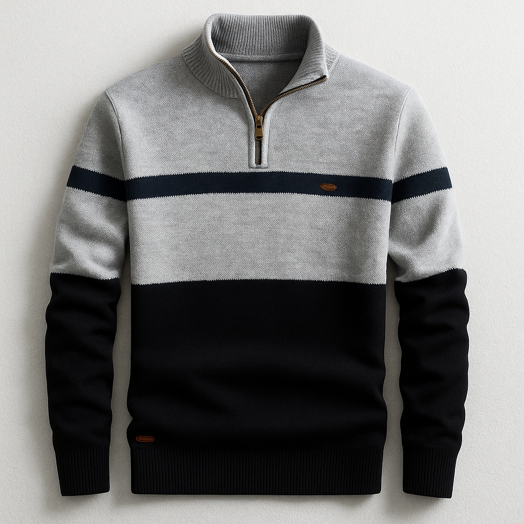 Éloi | Pull raffiné et confortable à demi-fermeture