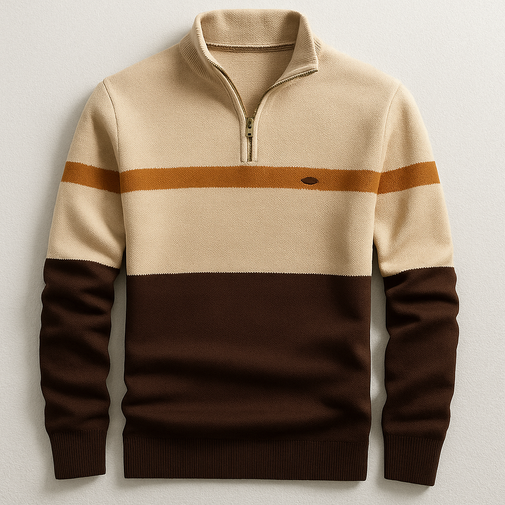 Éloi | Pull raffiné et confortable à demi-fermeture