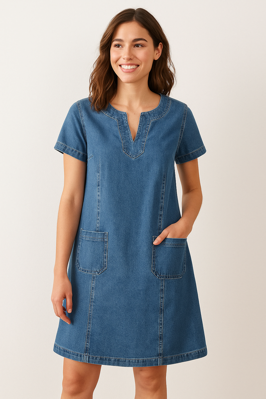 Sofia | Robe en denim douce