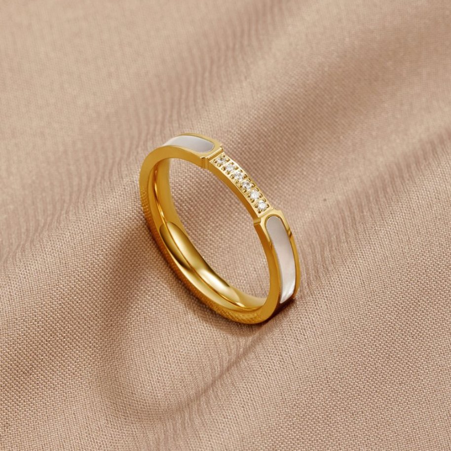 Unité | Bague en perles et cristaux