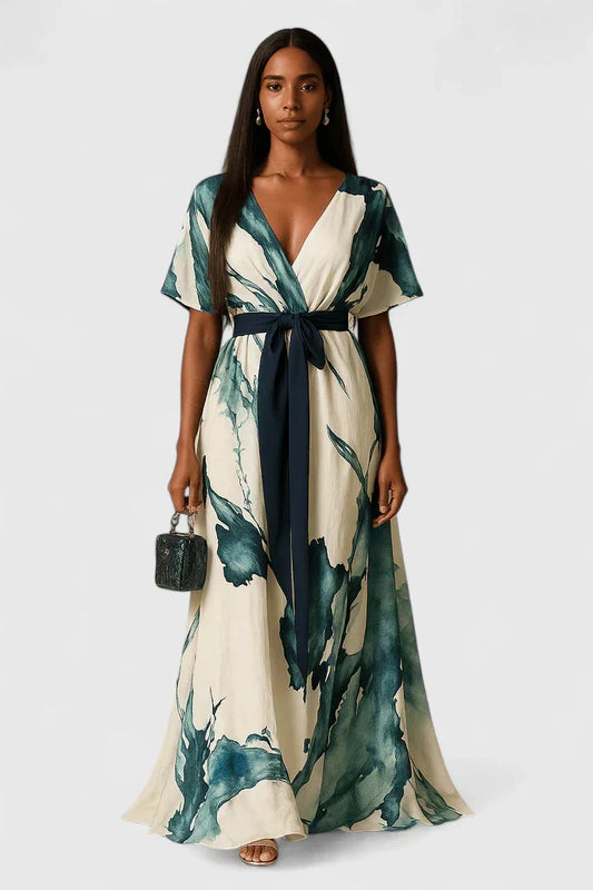 Nayla | Robe kimono aquarelle