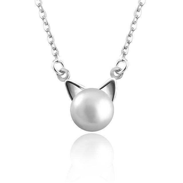 Parure chat en perles : collier, boucles d'oreilles et bague