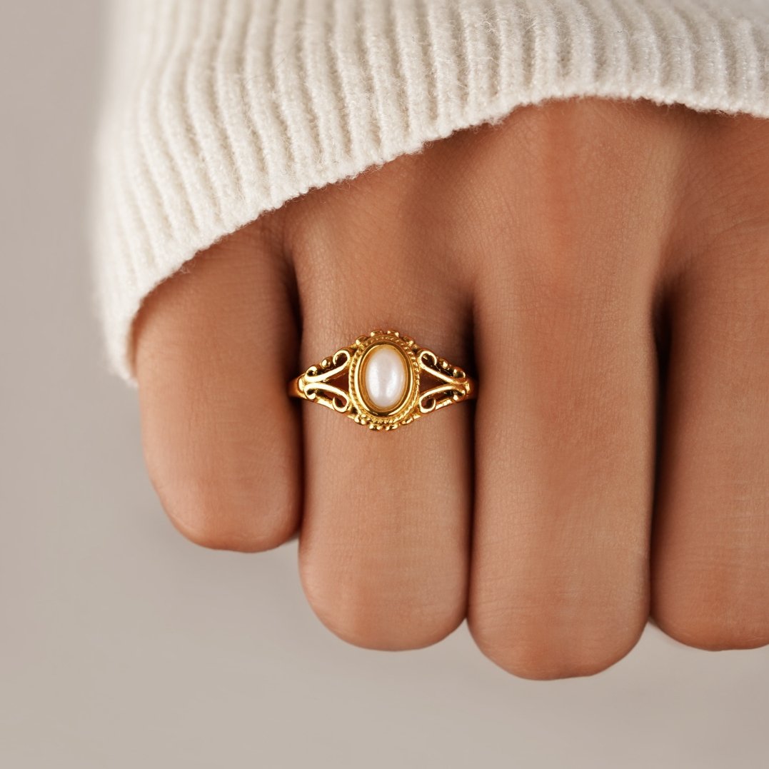 Royal | Bague vintage en perles